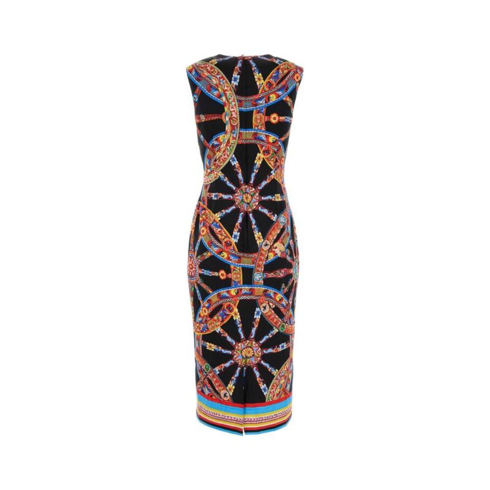 Dolce & Gabbana Women Printed Satin Dress - Picture 2 of 2